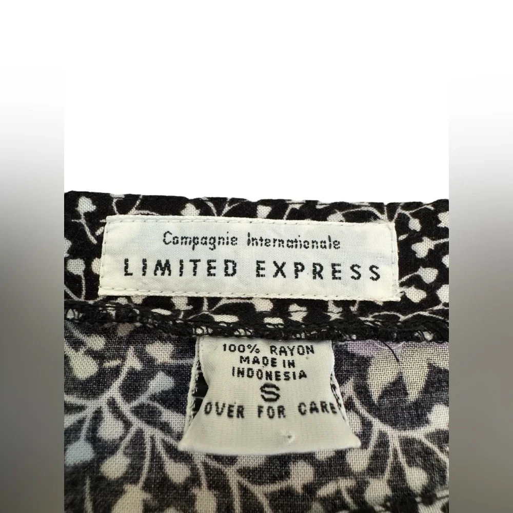 Compagnie Internationale Express Floral Drop Waist Dress Rayon Small - Picture 10 of 11